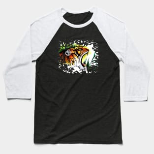 Tiger In The Wild Baseball T-Shirt